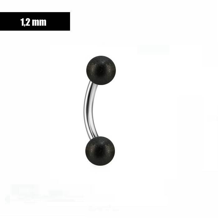 1,2mm Piercing Stecker Frost Effekt