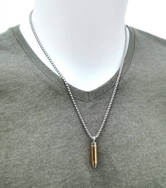 Anhänger Patrone aus Edelstahl