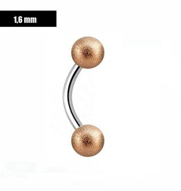 1,6 mm Curved Barbell Frost Effekt