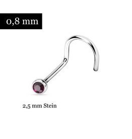 0,8mm Gebogenes Nasenpiercing