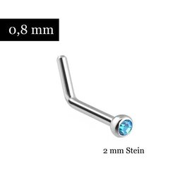 0,8mm Nasenpiercing L-Form