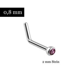 0,8mm Nasenpiercing L-Form