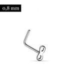 Nasenstecker Infinity L-Form