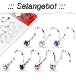 7er Nasenpiercing Set