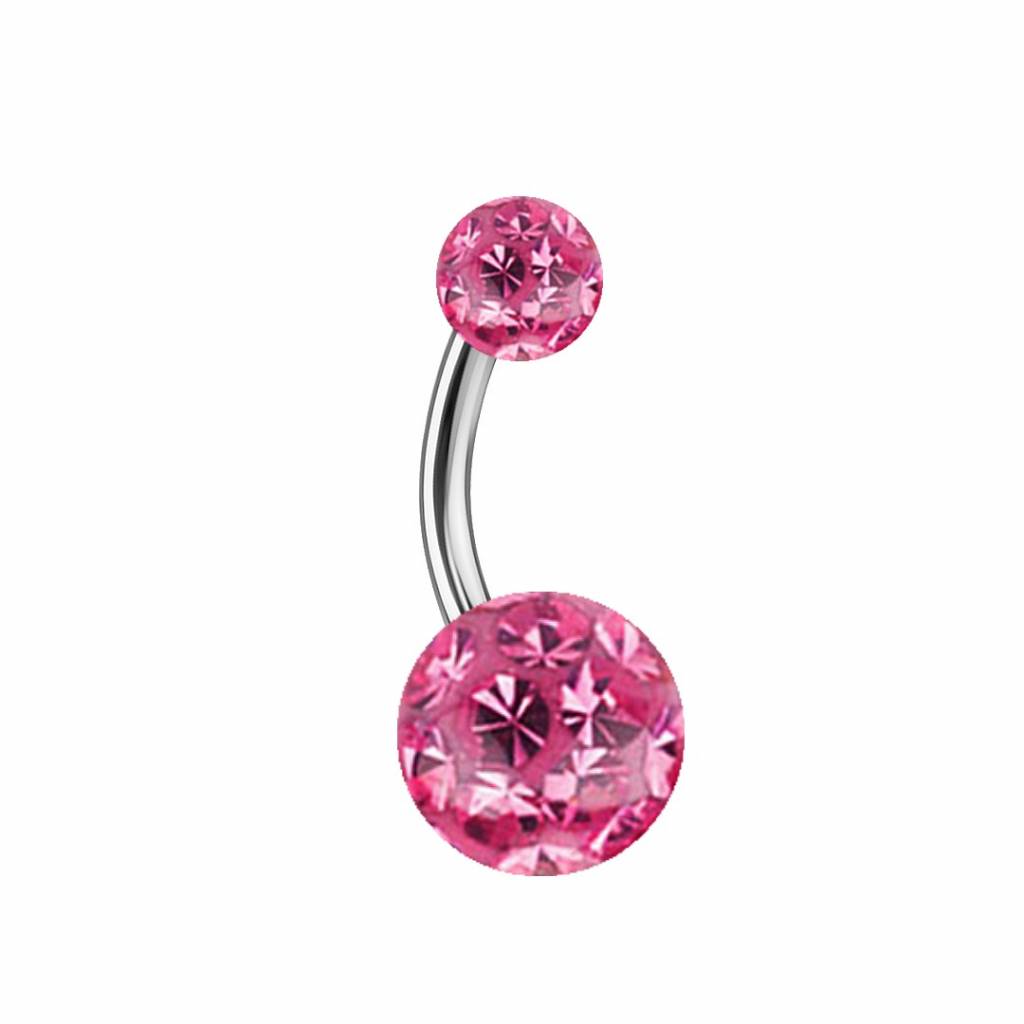Bauchnabelpiercing mit Epoxy-Kugeln –  6–12 mm
