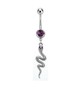 Bauchnabelpiercing Schlange