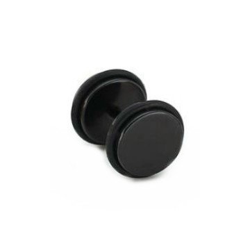 8mm Fake Plug schwarz