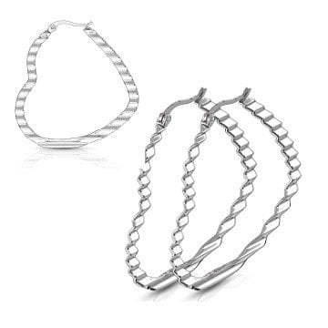 Ohrringe Creolen Herz