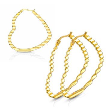 Herz Creolen Gold