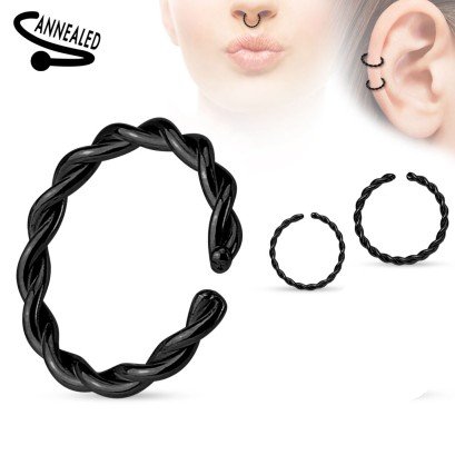 1,2 x 8 | 10 mm Continuous Ring schwarz