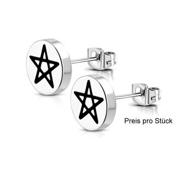 Ohrstecker Pentagramm