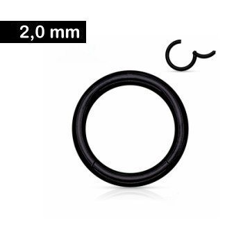 2mm schwarzer Segmentring