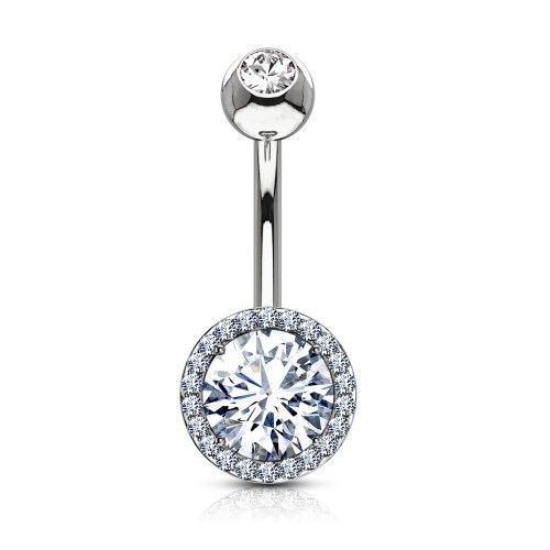 Bauchnabelpiercing Kristall