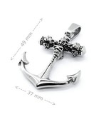 Anker Kettenanhänger mit Totenkopf