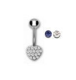 Zartes Herz Bauchpiercing