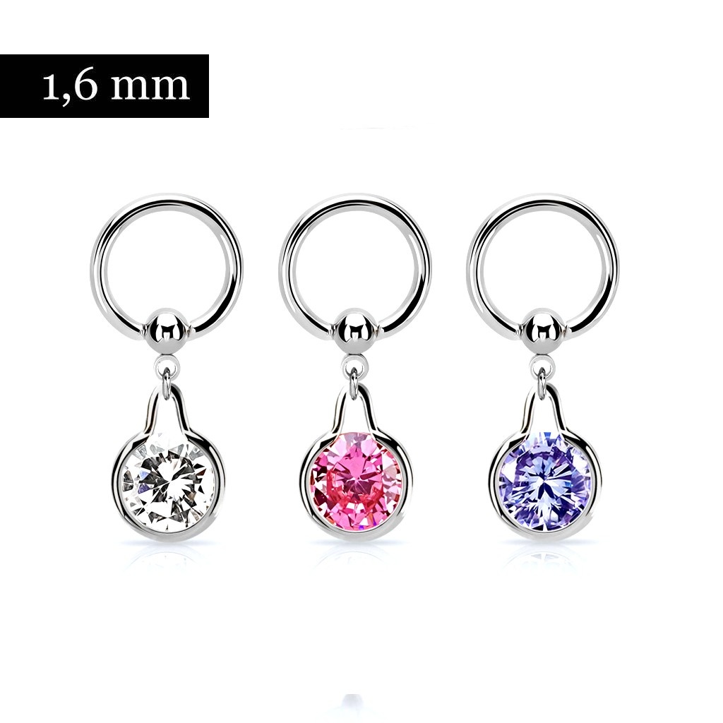 Klitorisvorhautpiercing horizontal - 3 Farben wählbar