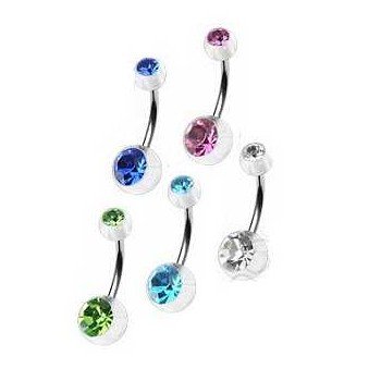 Kunststoff Bauchnabel Piercing