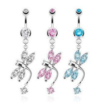 Libellen Bauchnabelpiercing