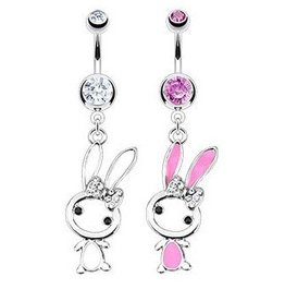 Bauchpiercing Hase