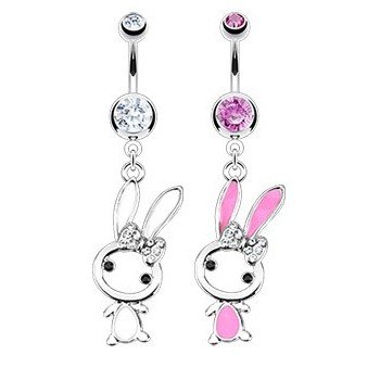 Bauchpiercing Hase