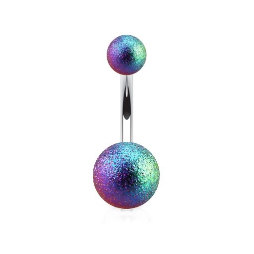 1,6 mm Bauchnabelpiercing Frost Effekt multicolor