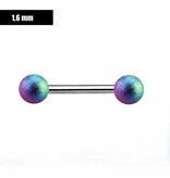 1,6 mm Nippelpiercing Frost Effekt multicolor