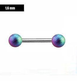 1,6 x 10 | 12 | 14 mm Nippelpiercing multicolor