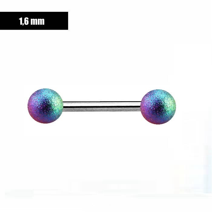 1,6 x 10 | 12 | 14 mm Nippelpiercing multicolor