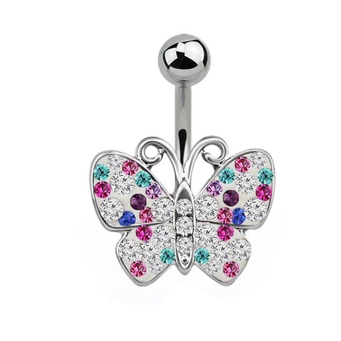 Bauchnabelpiercing Schmetterling