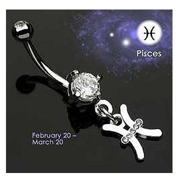 Bauchnabelpiercing Fisch