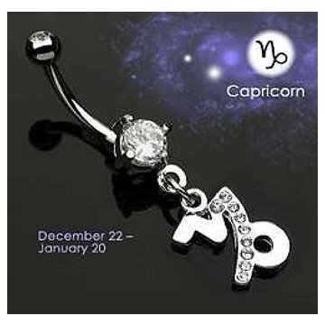 Bauchnabelpiercing Steinbock