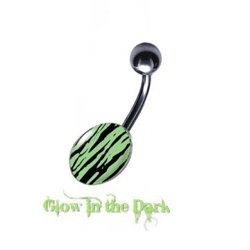 Leuchtendes Bauchnabelpiercing
