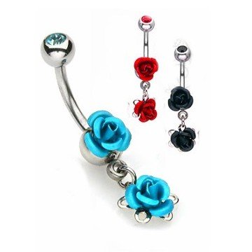 Bauchnabelpiercing Rose