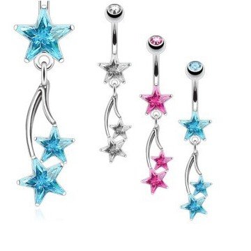 Bauchnabelpiercing Sterne