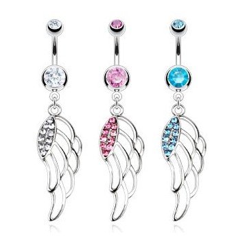 Bauchnabelpiercing Flügel