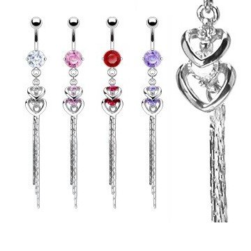 Bauchnabelpiercing HERZ Anhänger