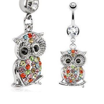 Eulen Bauchnabelpiercing