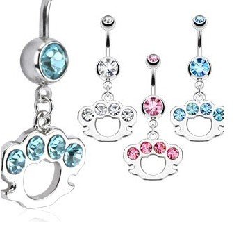 Bauchpiercing Schlagring - 3 Farben