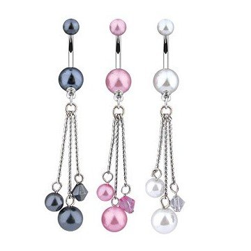 Bauchnabelpiercing Perle mit Anhänger