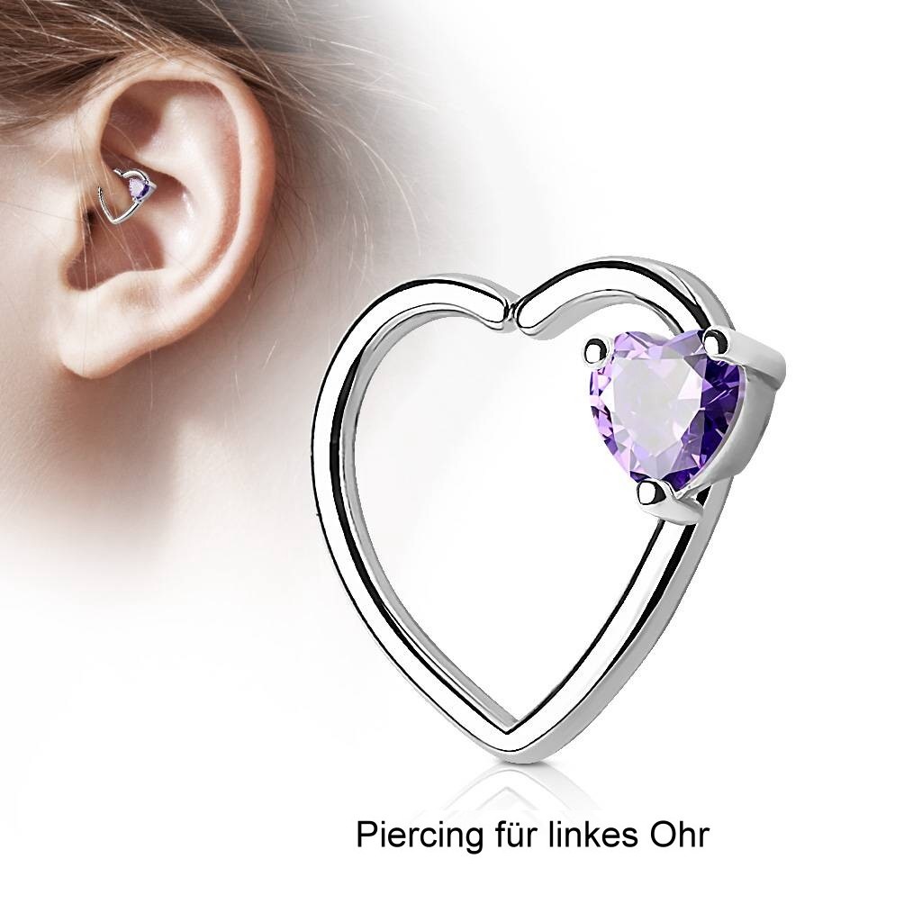 Daith Piercing Herz