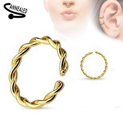 Piercing Ring goldfärbig