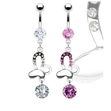 Schmetterling Bauchnabelpiercing