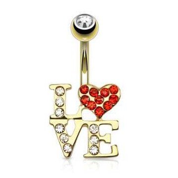 Bauchnabelpiercing LOVE