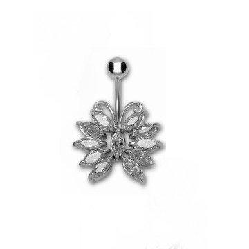 Schmetterling Bauchnabelpiercing Kristall