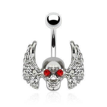 Bauchpiercing Totenkopf