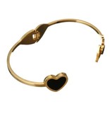 Damen Armreif "Love" Edelstahl Gold