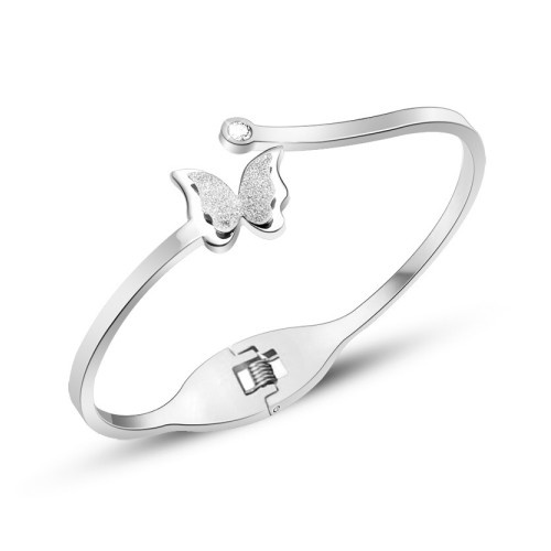 Edelstahl Armspange  Schmetterling