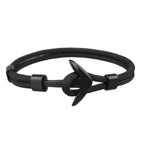 Schwarzes Armband Anker