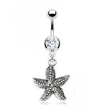 Seestern Bauchnabelpiercing