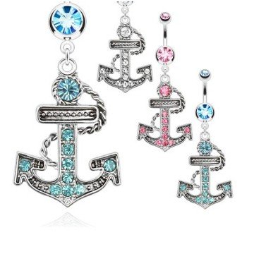 Anker Bauchnabelpiercing